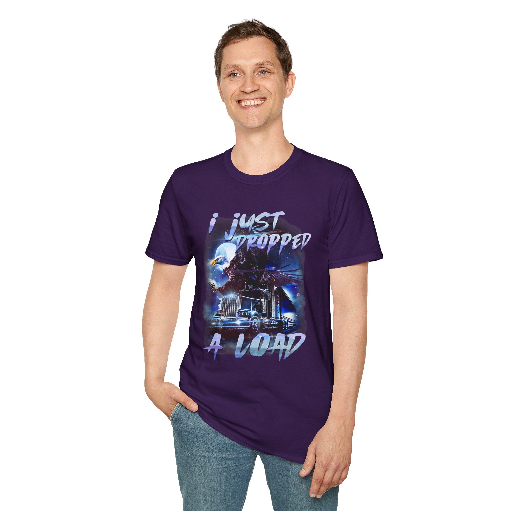 Just Dropped a Load Trucker Softstyle T-Shirt