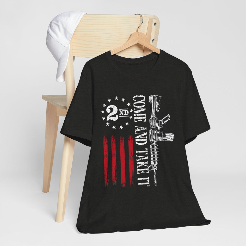2nd Amendment 'Come and Take It' USA Flag T-Shirt