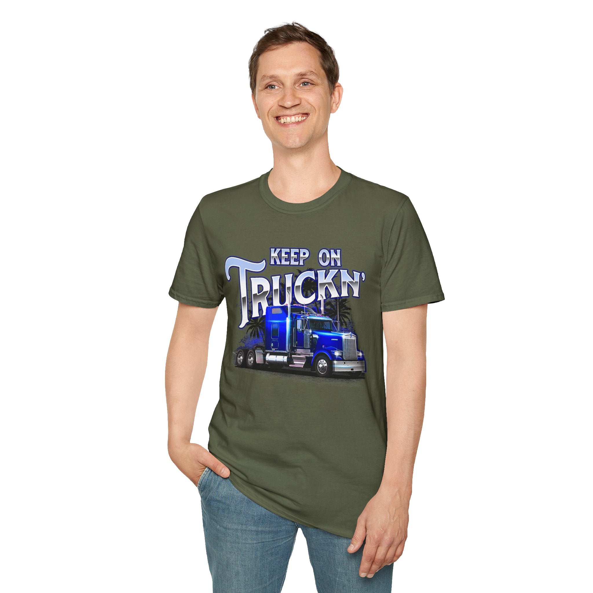 Keep On Truckn Trucker Soft Style T-Shirt