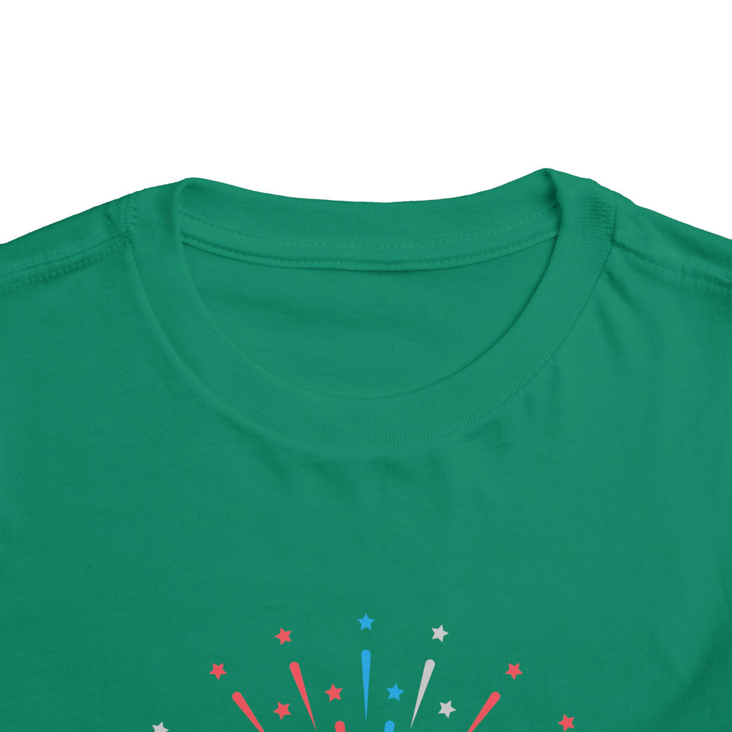 Cupcake with Fireworks Toddler Tee | 2T-5T