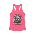 Let's Talk Trash Raccoon Women's Ideal Racerback Tank