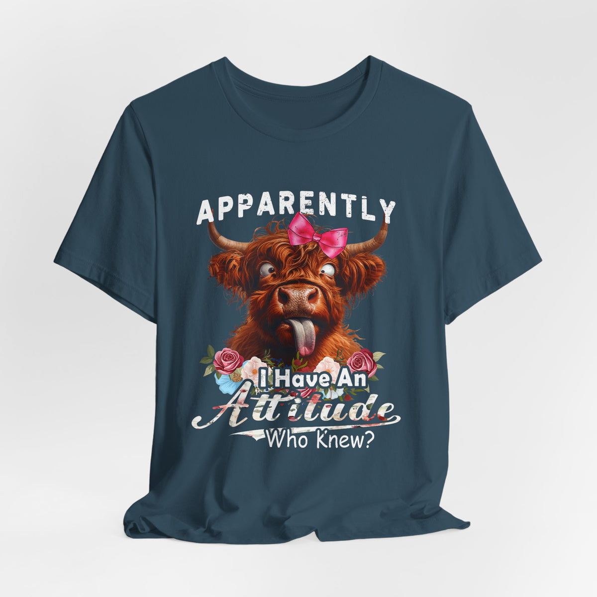 Apparently, I Have an Attitude Who Knew Unisex Jersey Short Sleeve Tee