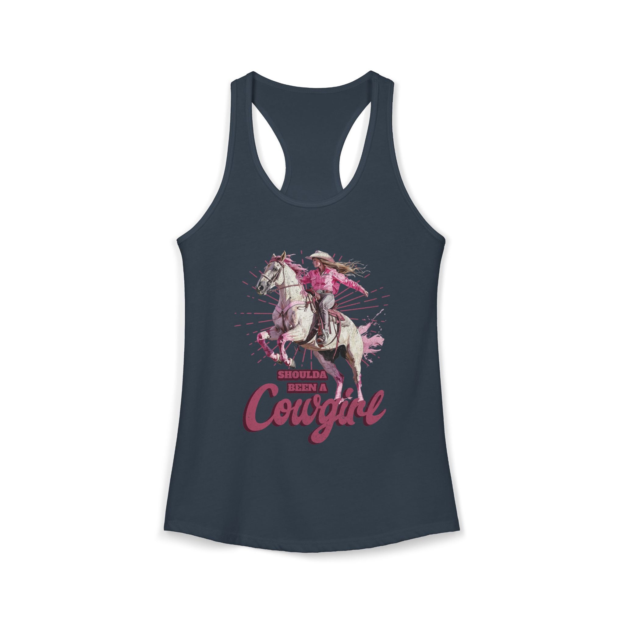 Shoulda Been a Cowgirl Women's Ideal Racerback Tank