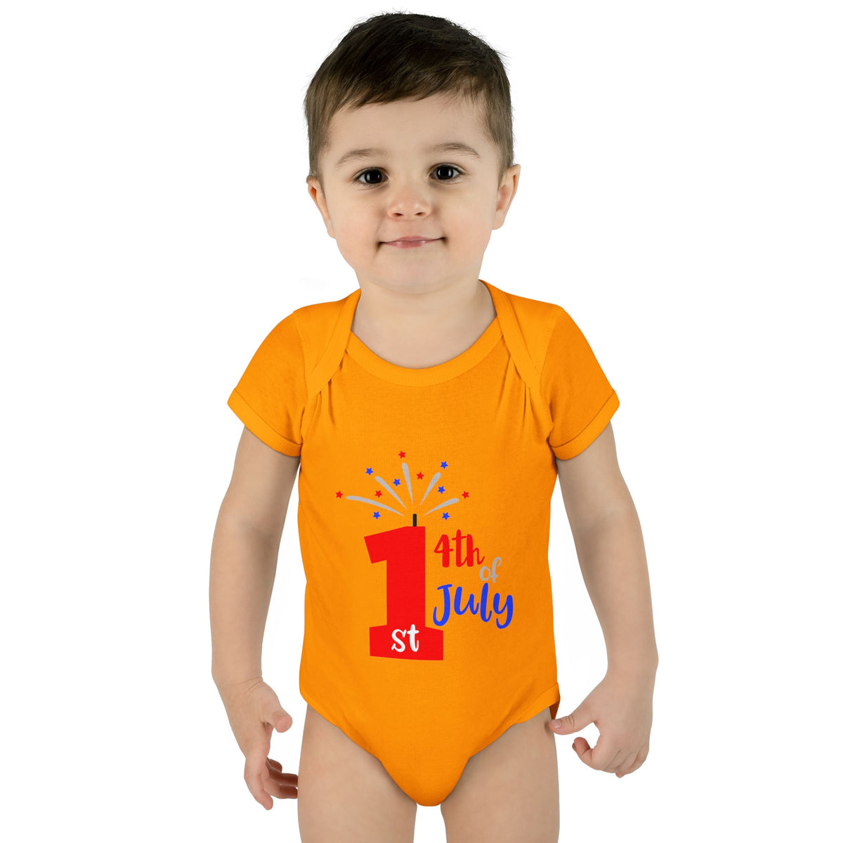 1st 4th of July Baby Bodysuit | Patriotic Fireworks Infant Onesie