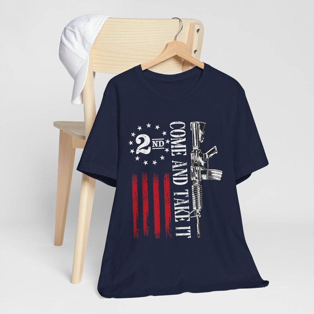 2nd Amendment 'Come and Take It' USA Flag T-Shirt