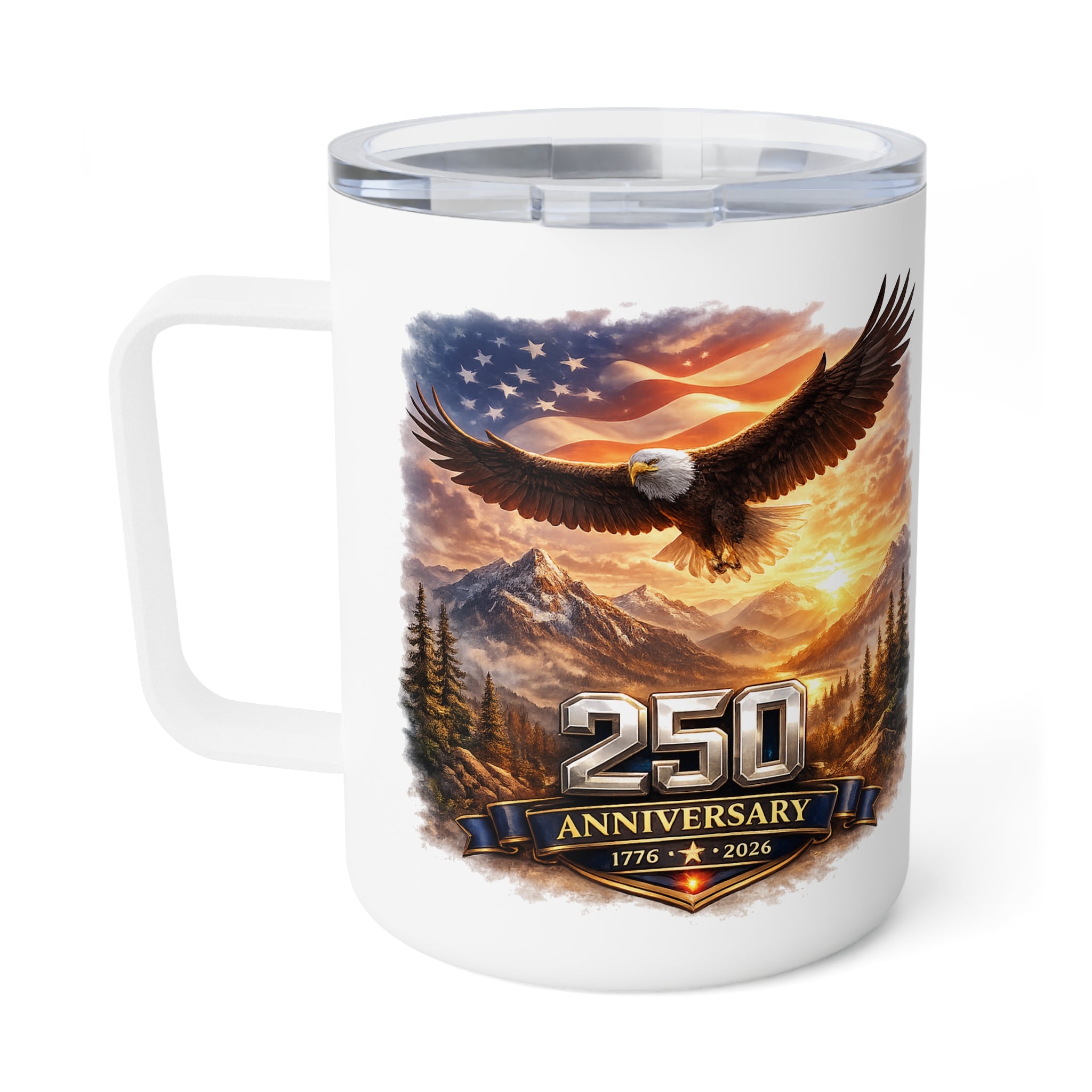 250 Year America Anniversary Insulated Coffee Mug, 10oz