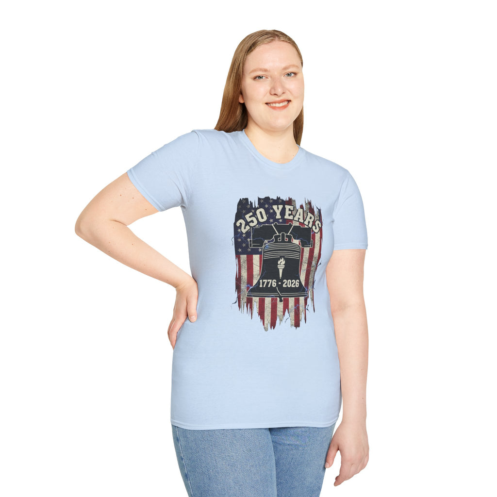 1776 To 2026 250 Years of America Unisex Softstyle T-Shirt