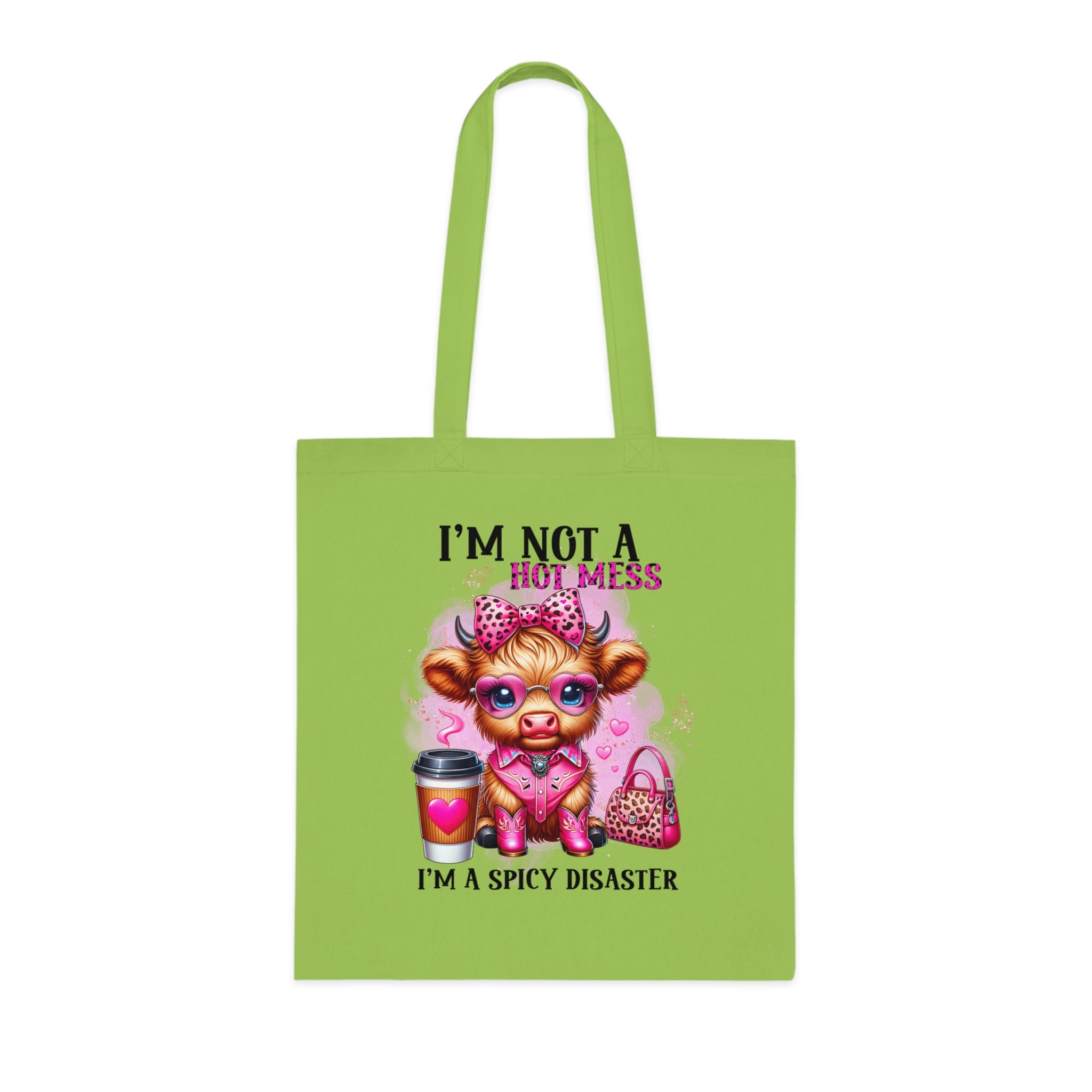 I'm Not a Hot Mess I'm A Spicy Disaster Cotton Tote