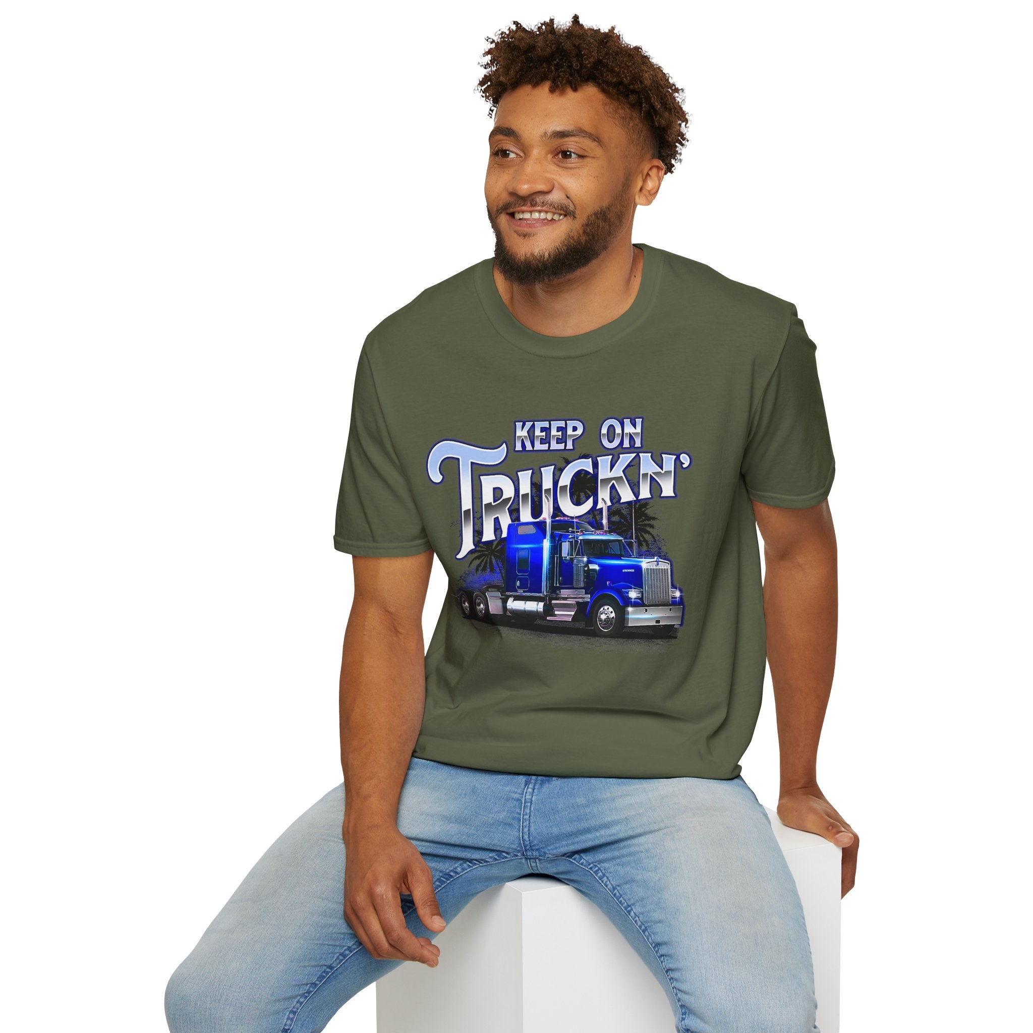 Keep On Truckn Trucker Soft Style T-Shirt