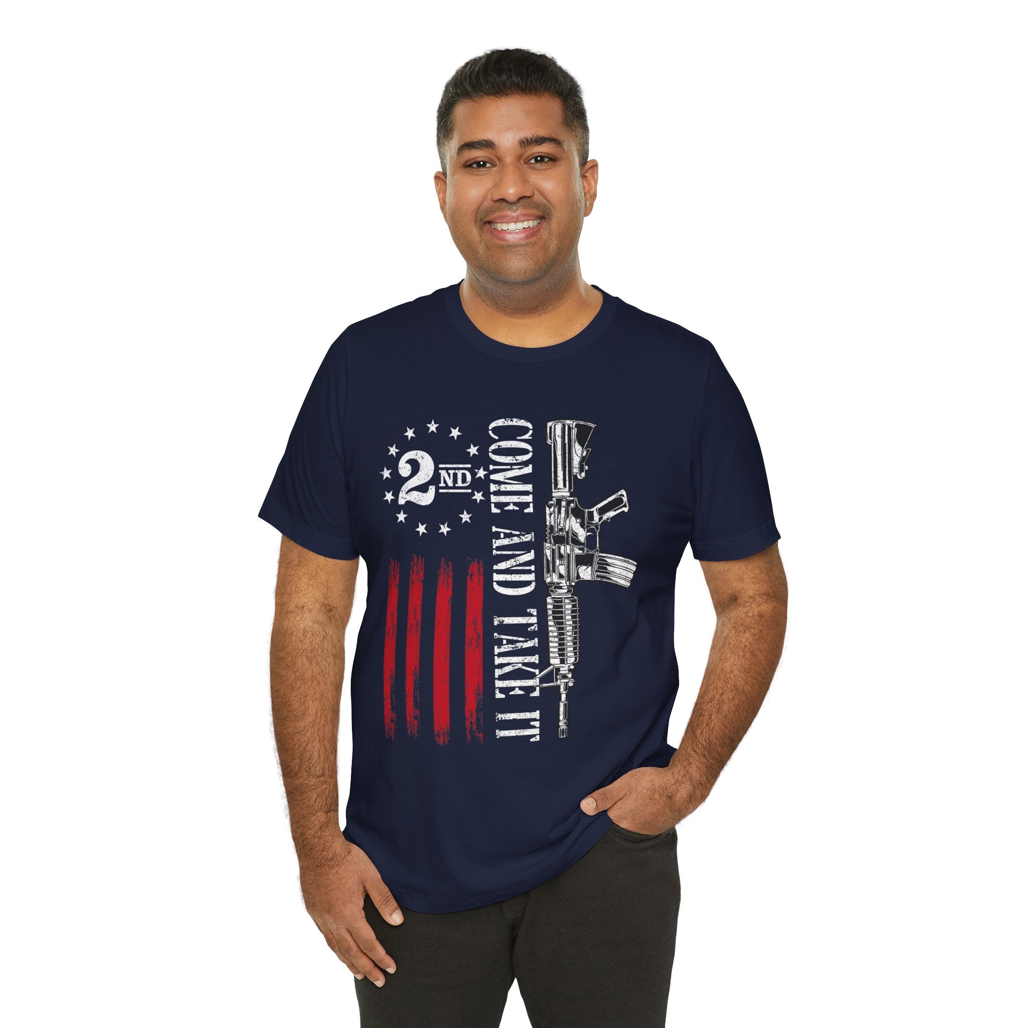 2nd Amendment 'Come and Take It' USA Flag T-Shirt