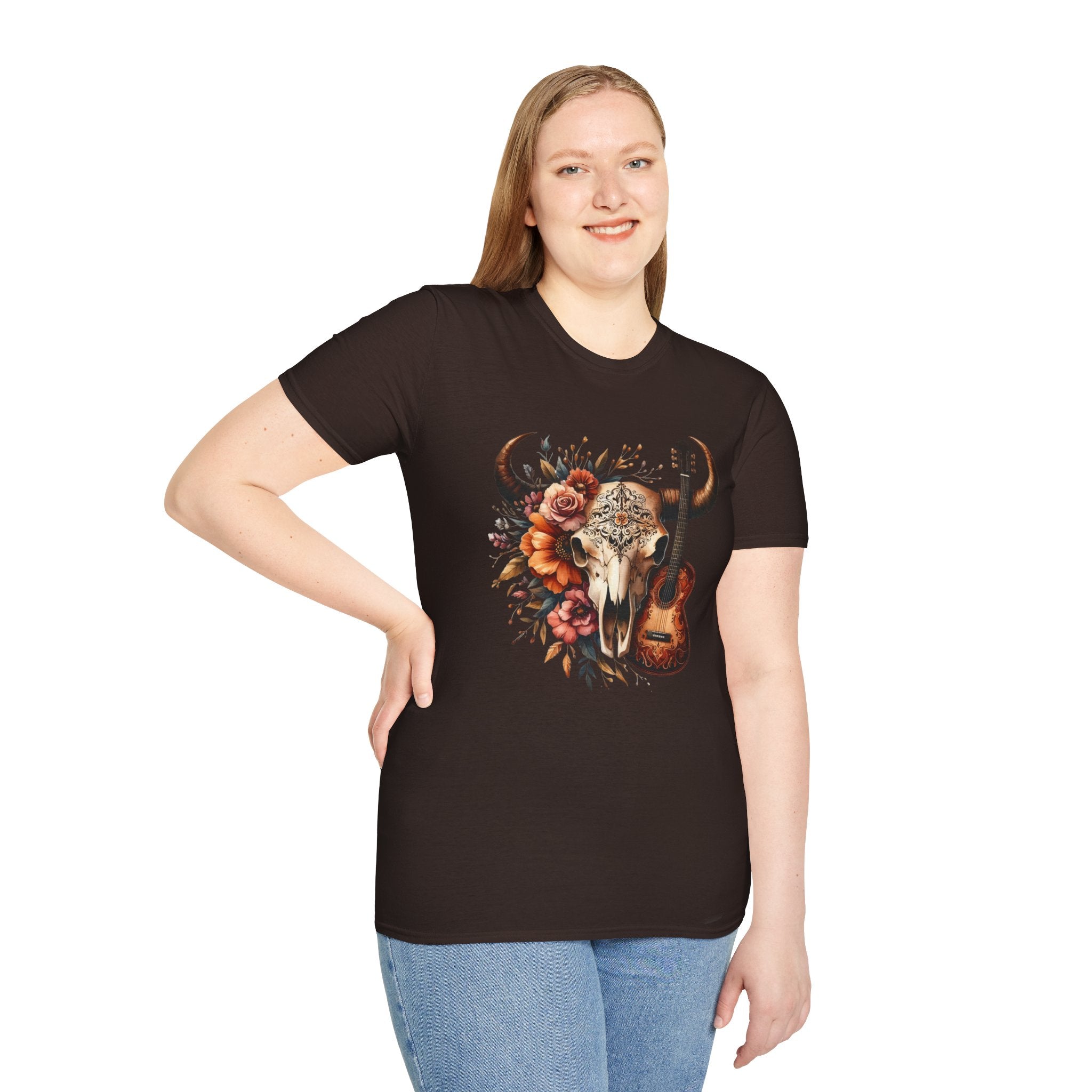 Western Skull Unisex Soft style T-Shirt