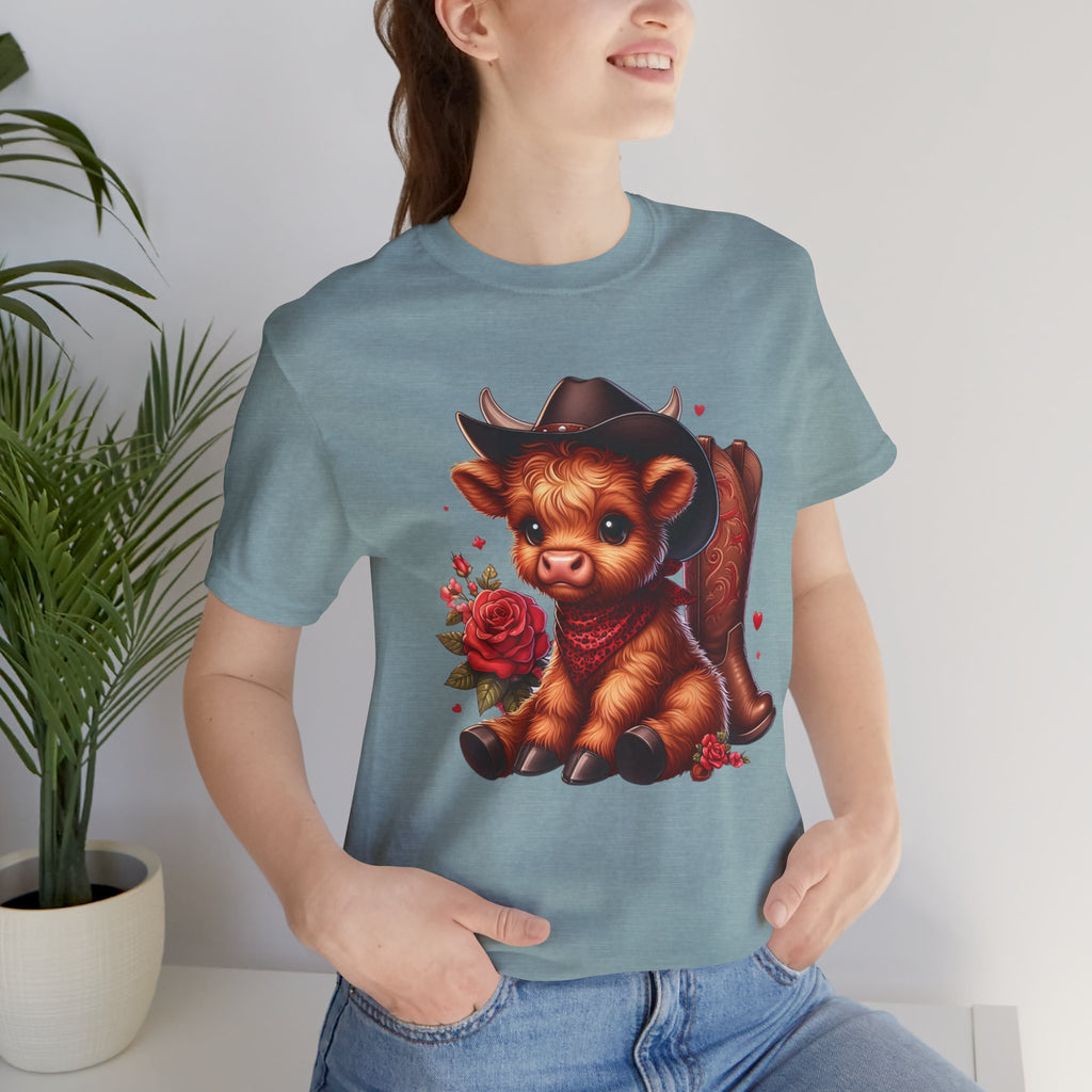 Baby Highland Cow Unisex Jersey Short Sleeve Tee