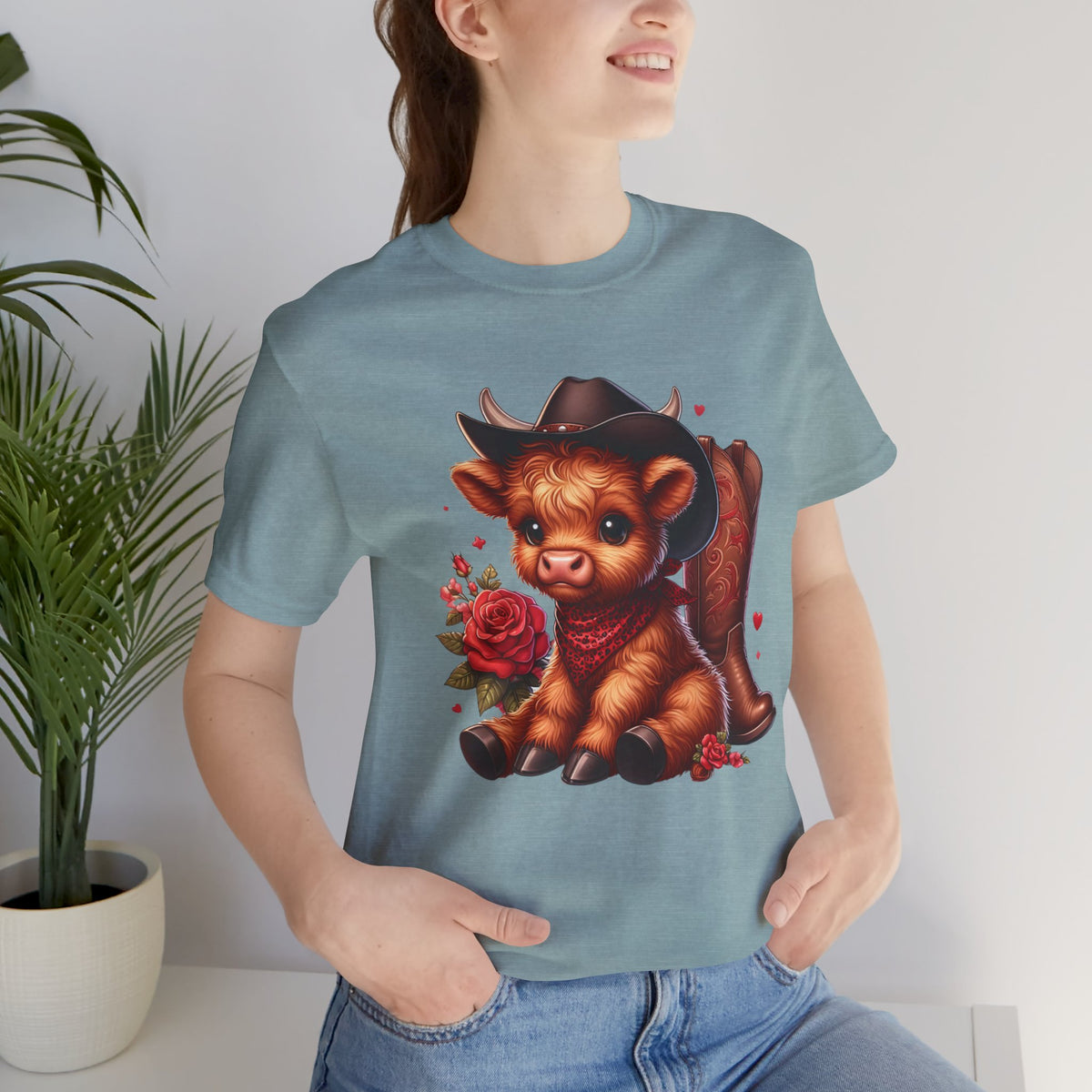 Baby Highland Cow Unisex Jersey Short Sleeve Tee