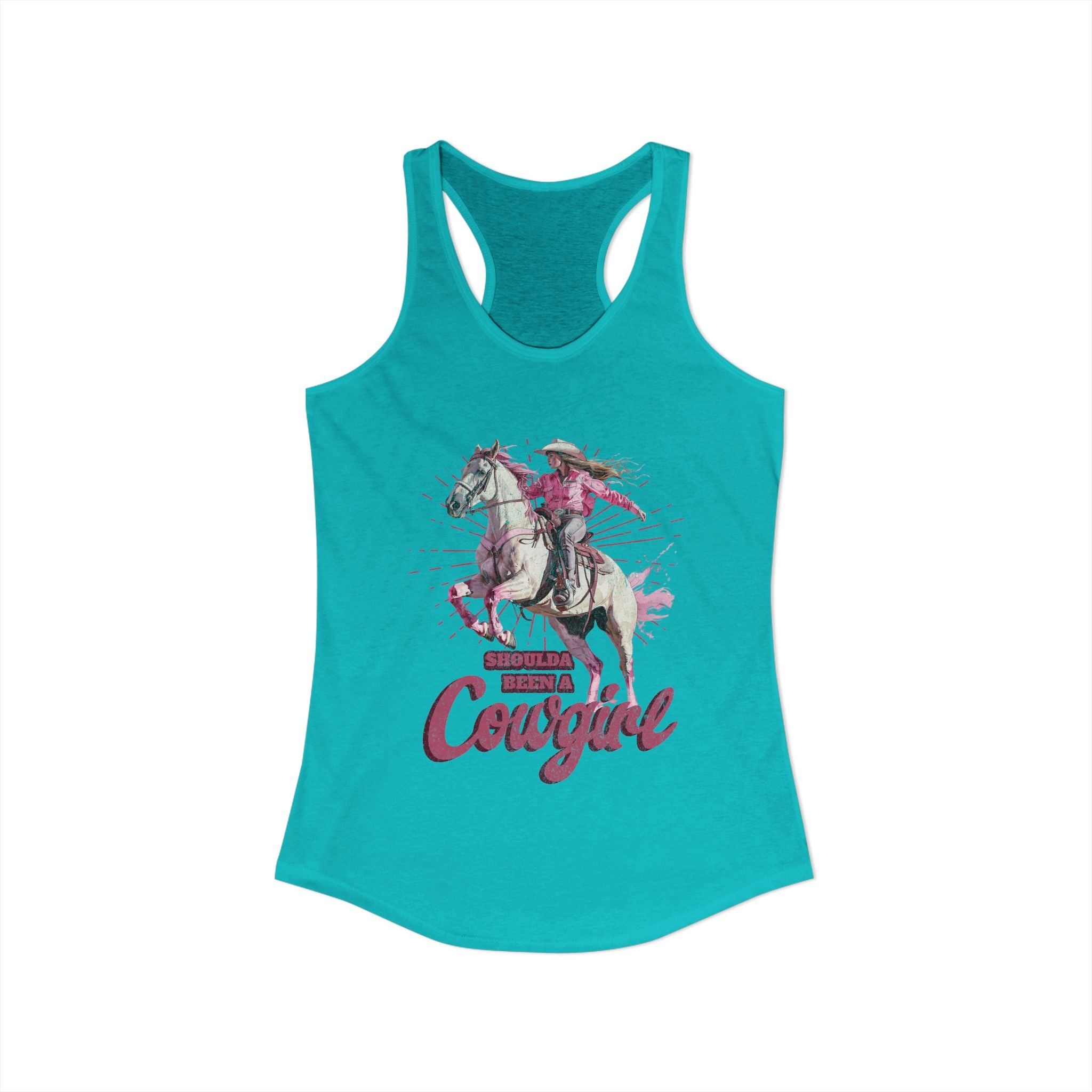 Shoulda Been a Cowgirl Women's Ideal Racerback Tank