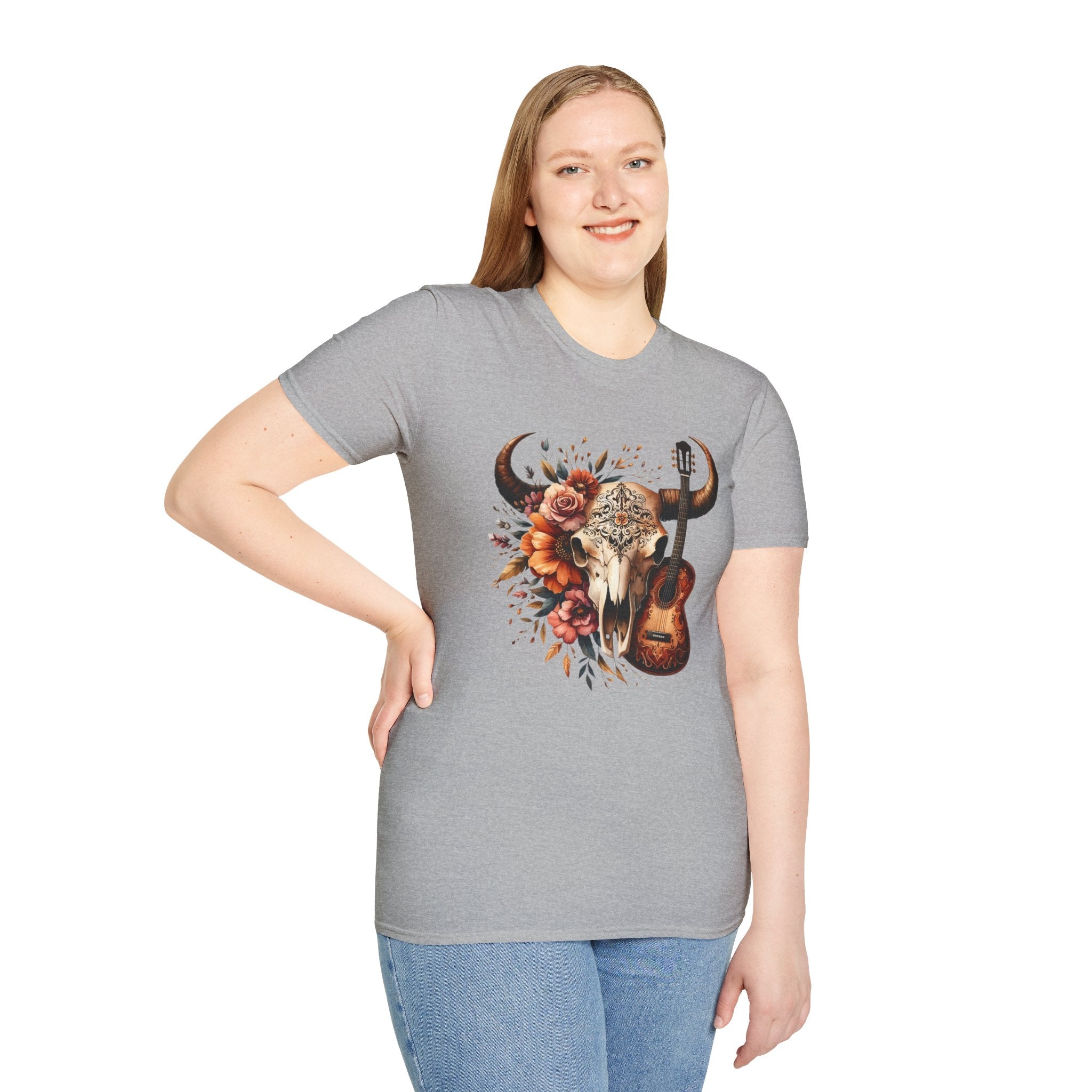 Western Skull Unisex Soft style T-Shirt