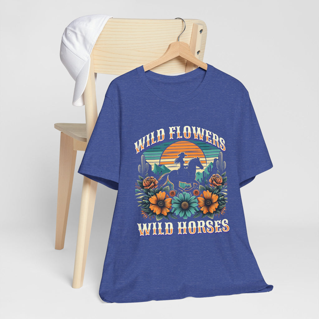 Wildflowers & Wild Horses Western T‑Shirt