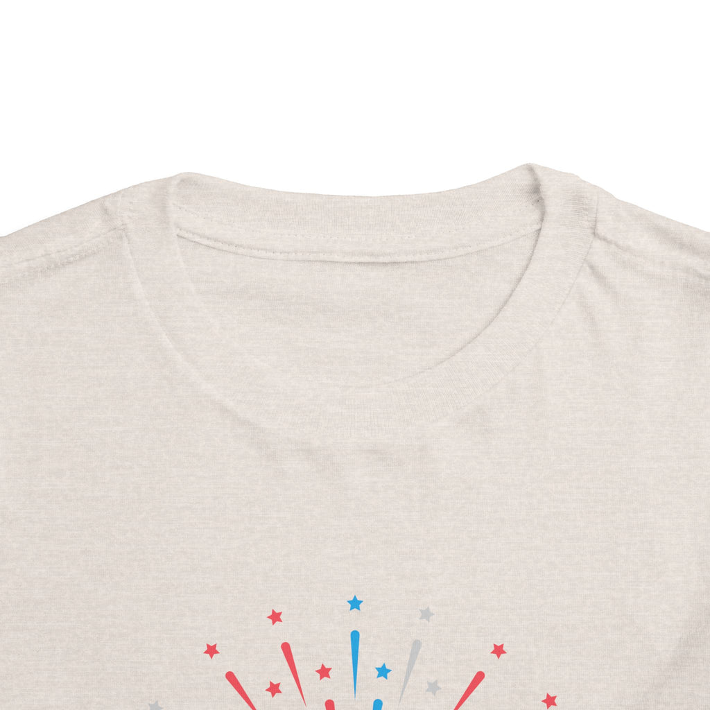 Cupcake with Fireworks Toddler Tee | 2T-5T