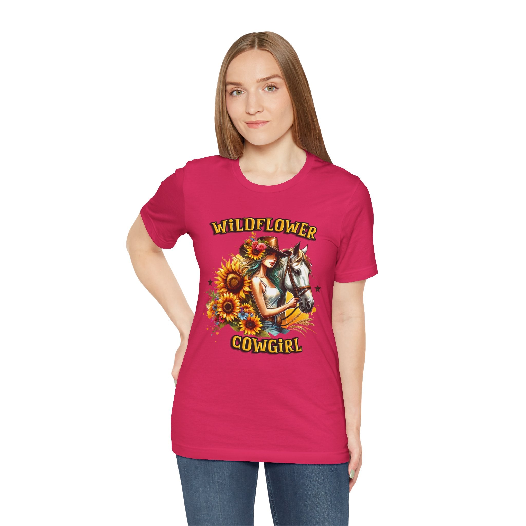 Western Wildflower Girl Jersey Short Sleeve Tee