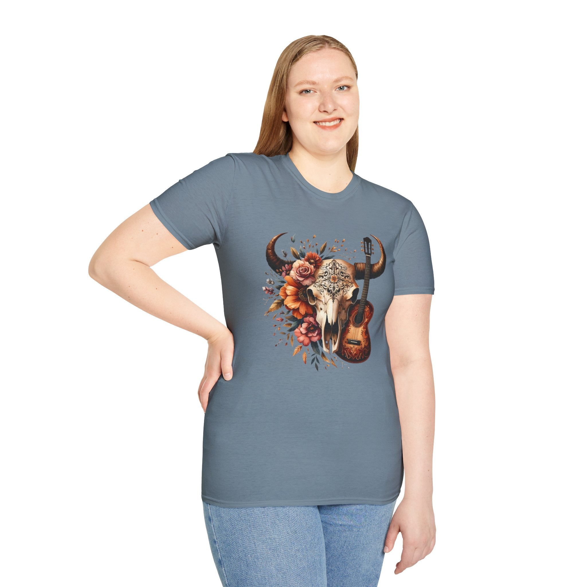 Western Skull Unisex Soft style T-Shirt