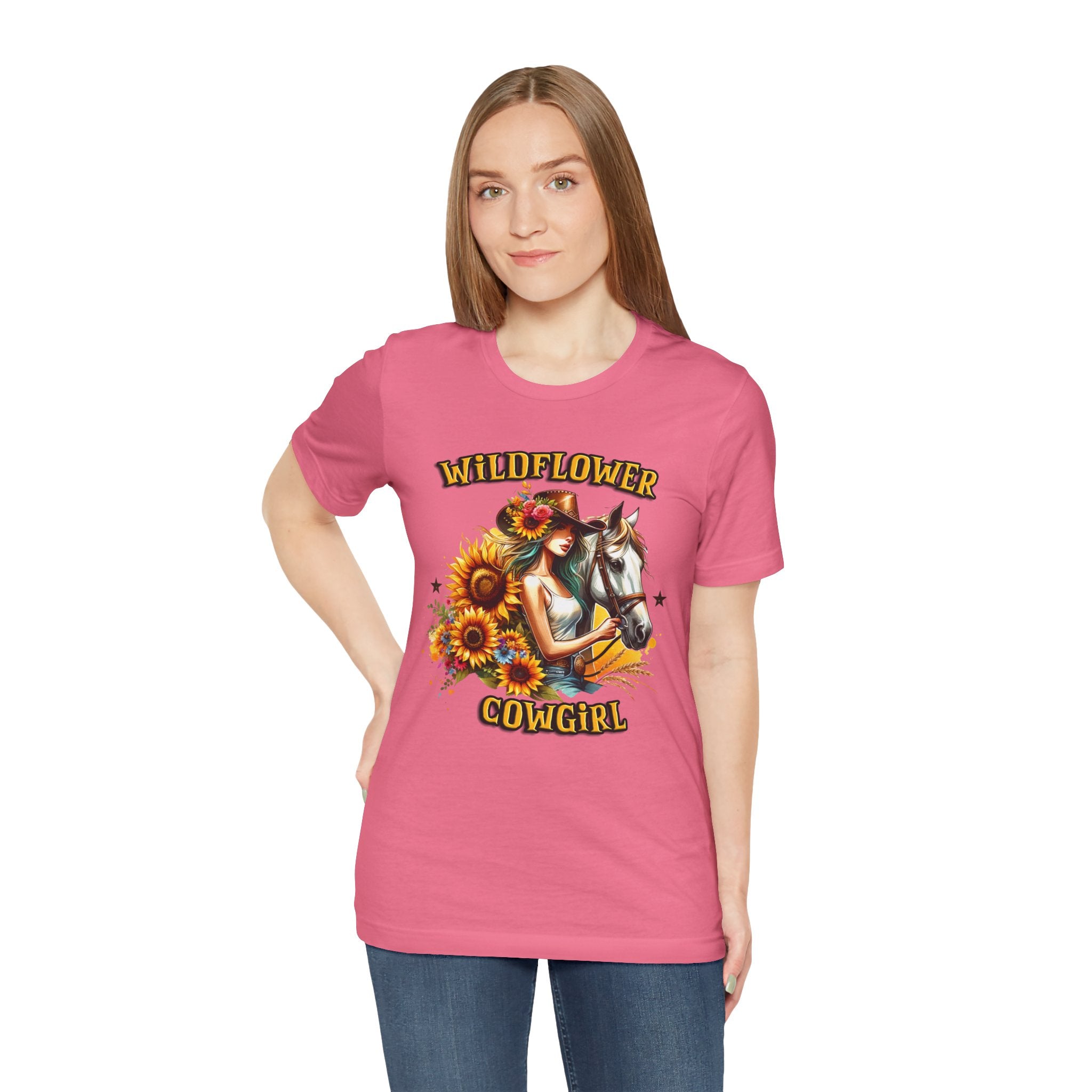 Western Wildflower Girl Jersey Short Sleeve Tee