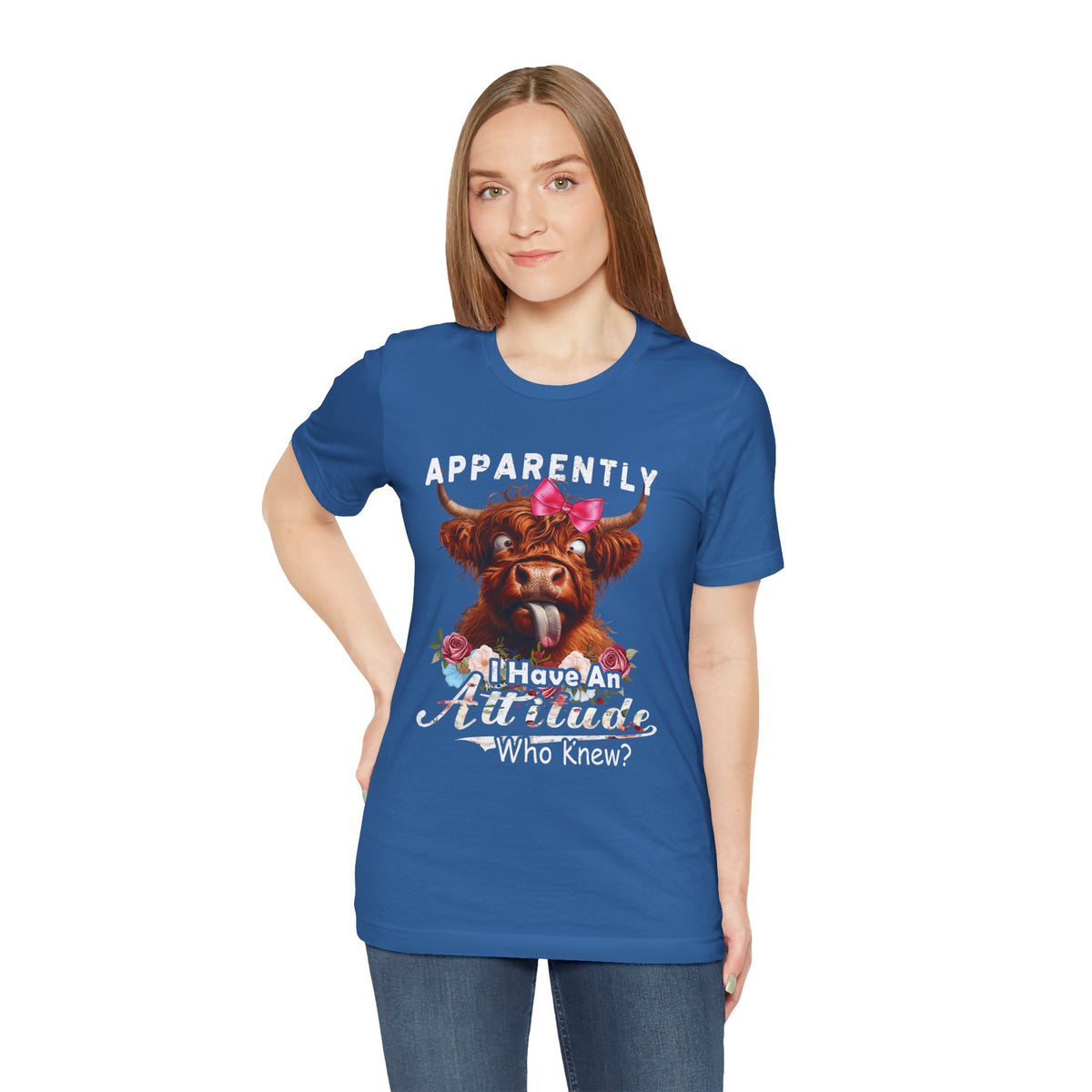Apparently, I Have an Attitude Who Knew Unisex Jersey Short Sleeve Tee