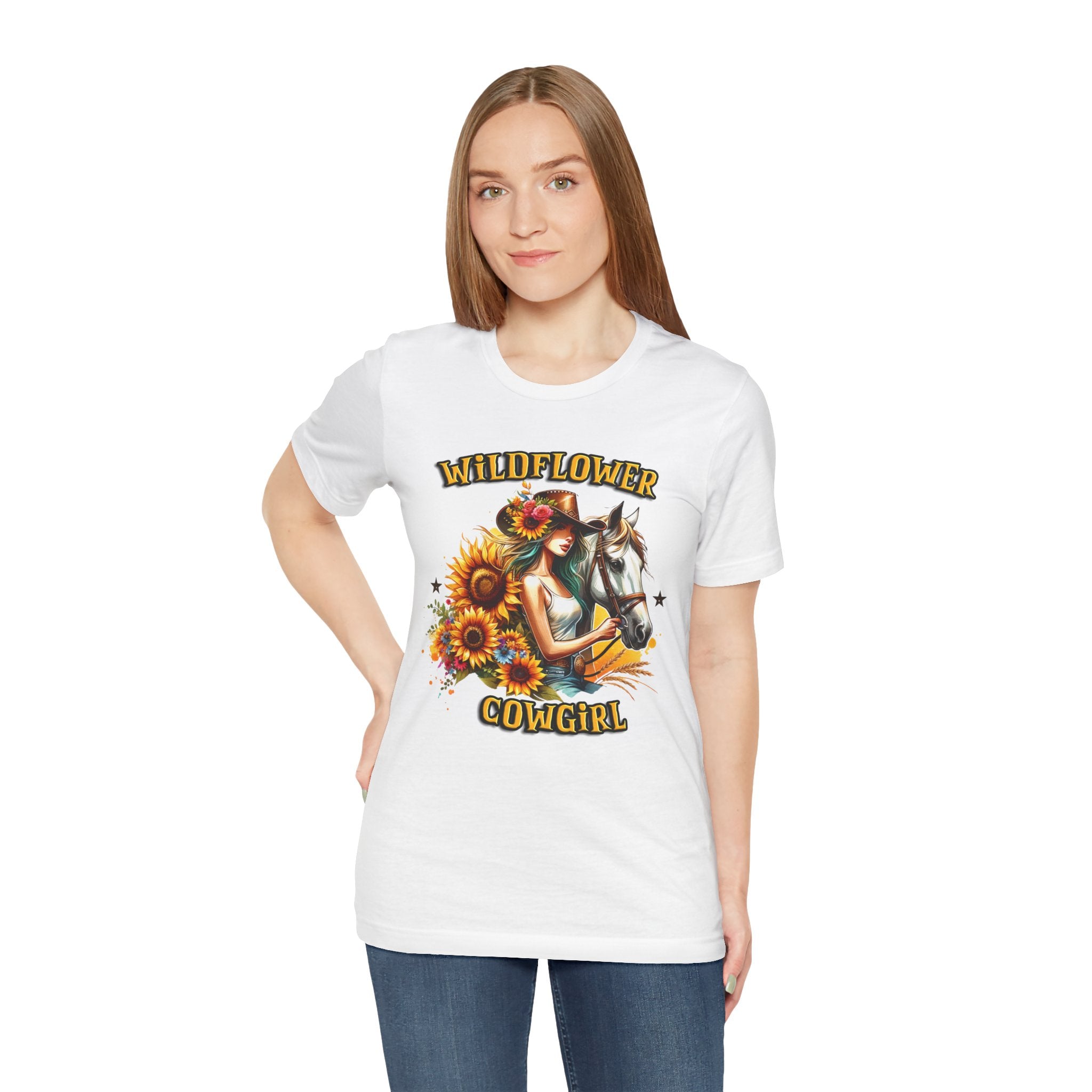 Western Wildflower Girl Jersey Short Sleeve Tee