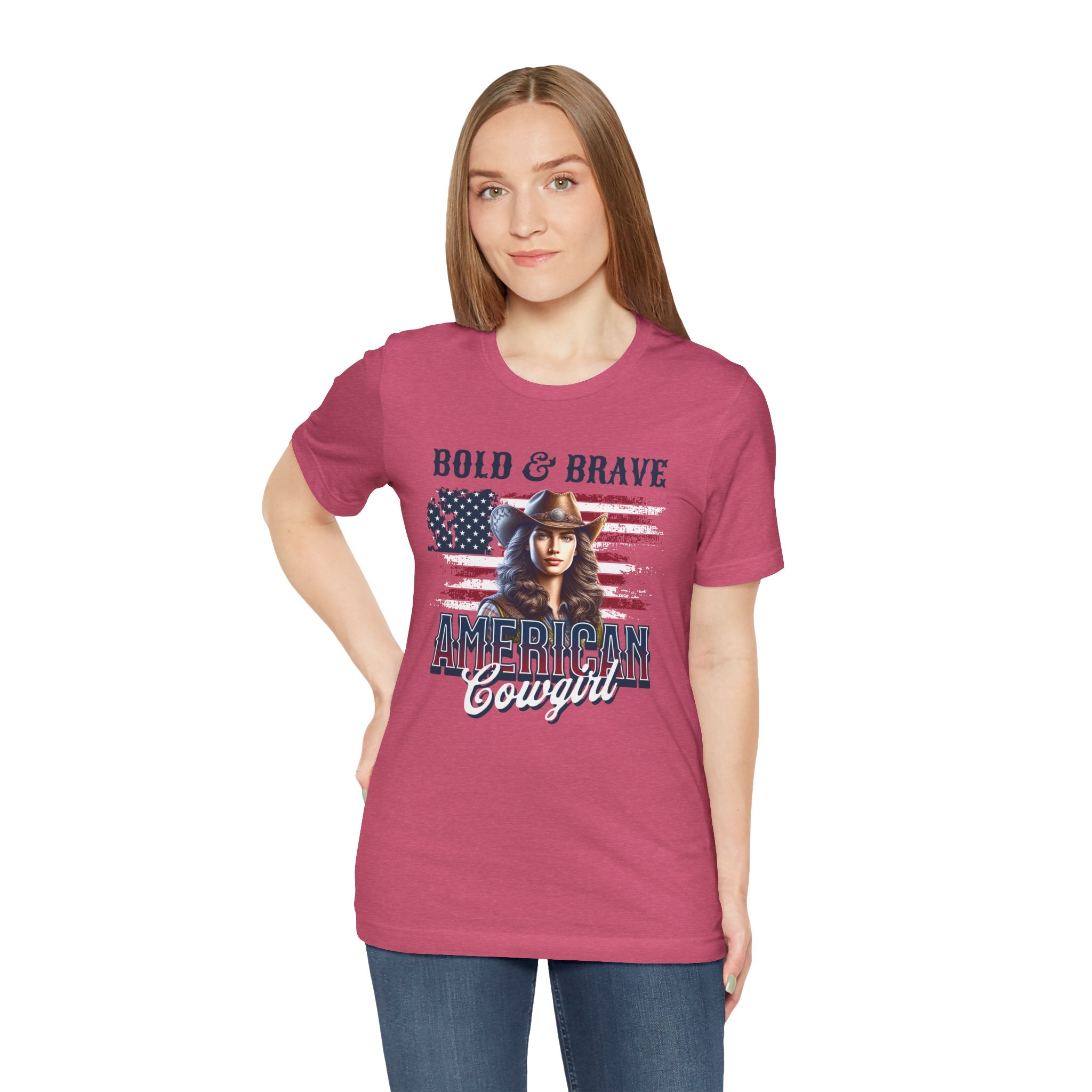 Bold & Brave American Cowgirl Unisex Jersey Short Sleeve Tee