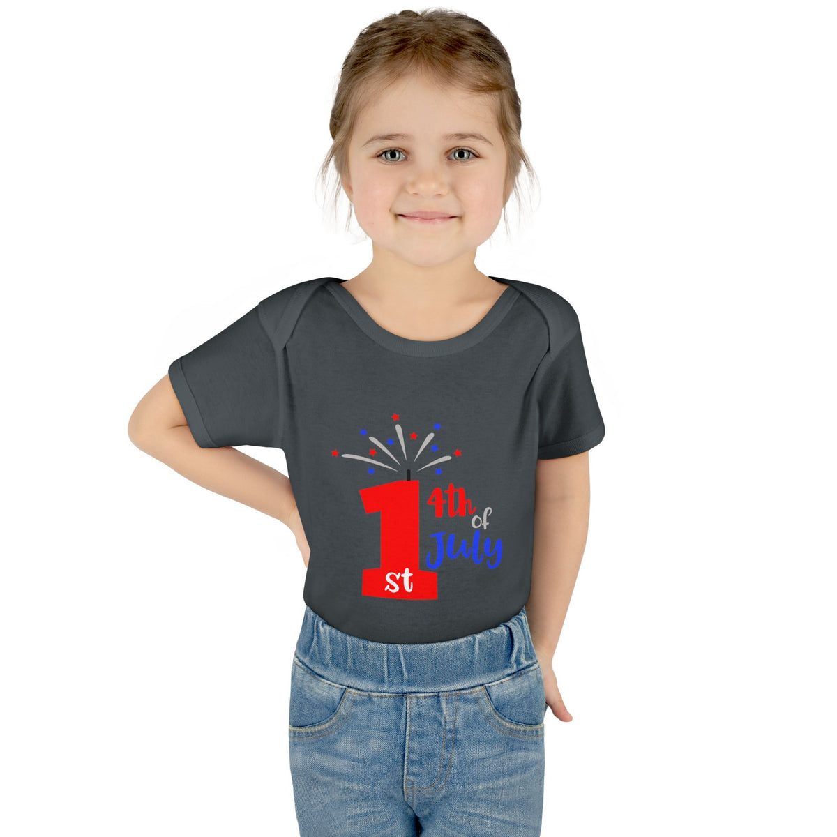 1st 4th of July Baby Bodysuit | Patriotic Fireworks Infant Onesie