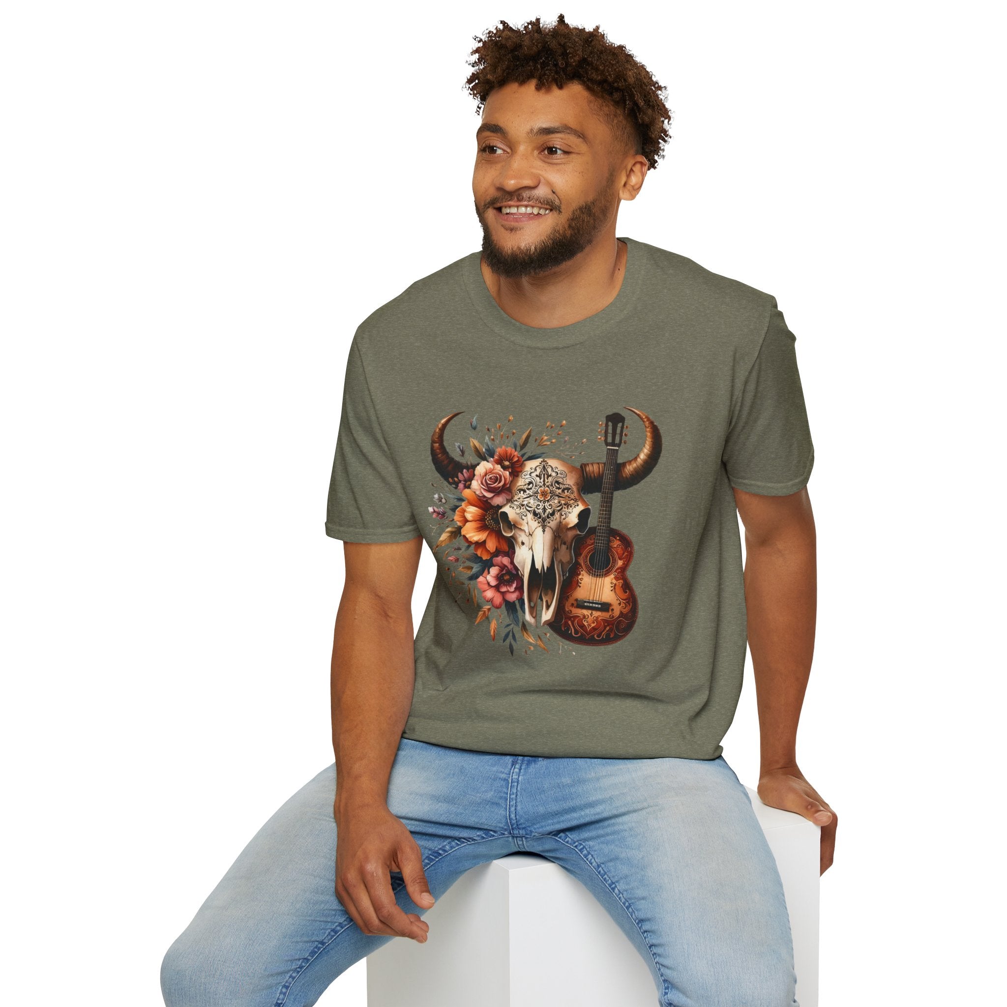 Western Skull Unisex Soft style T-Shirt