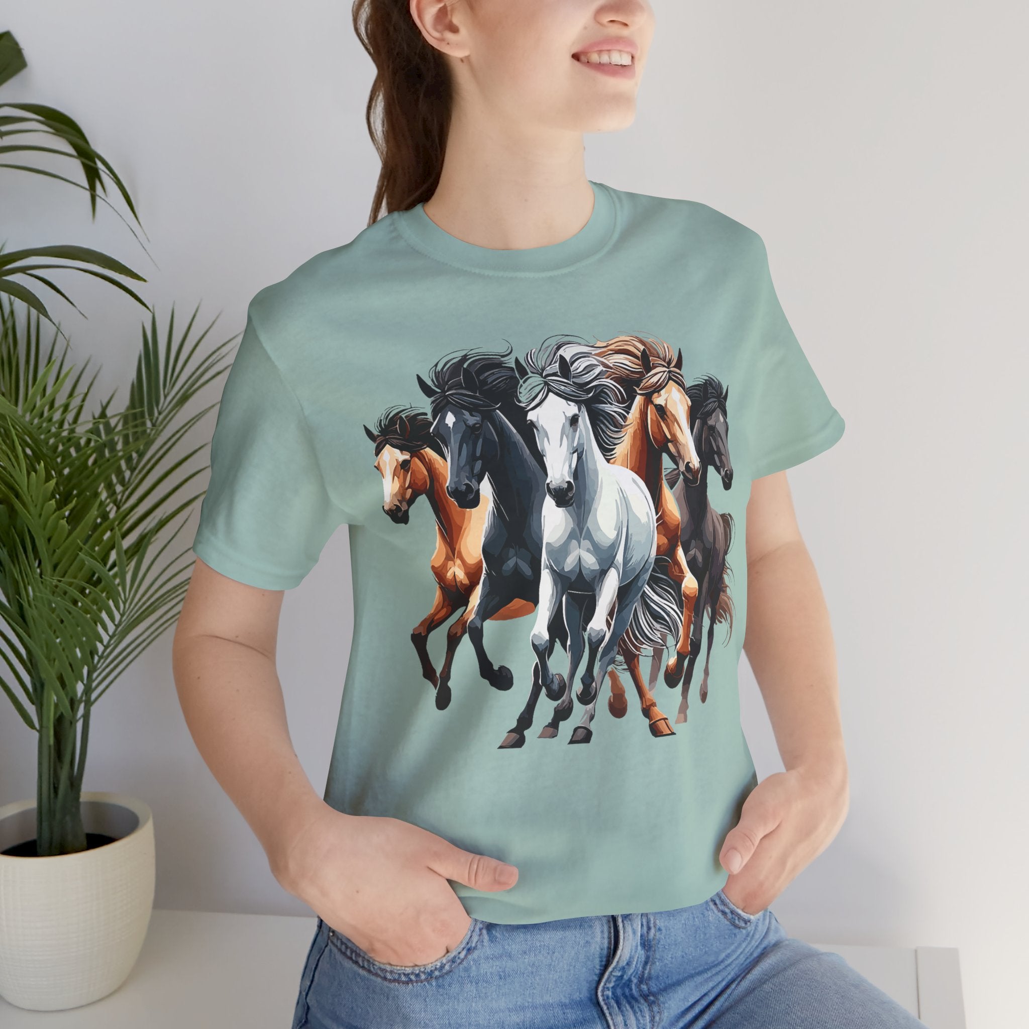 Wild Horse Western Tee — Custom Rodeo-Inspired Graphic T-Shirt
