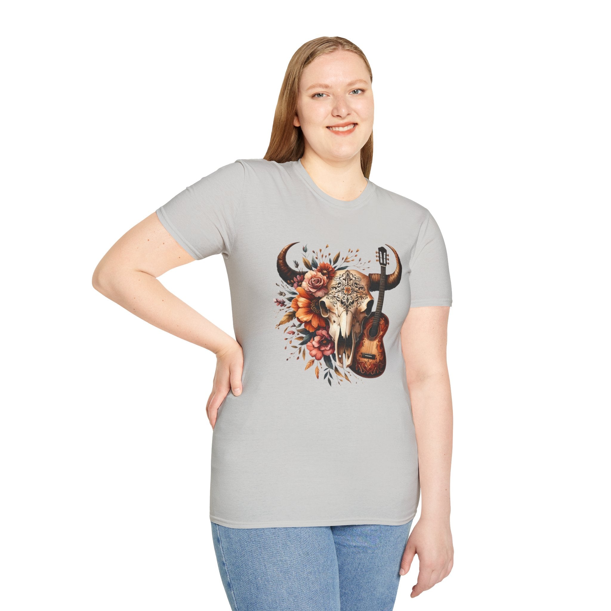 Western Skull Unisex Soft style T-Shirt