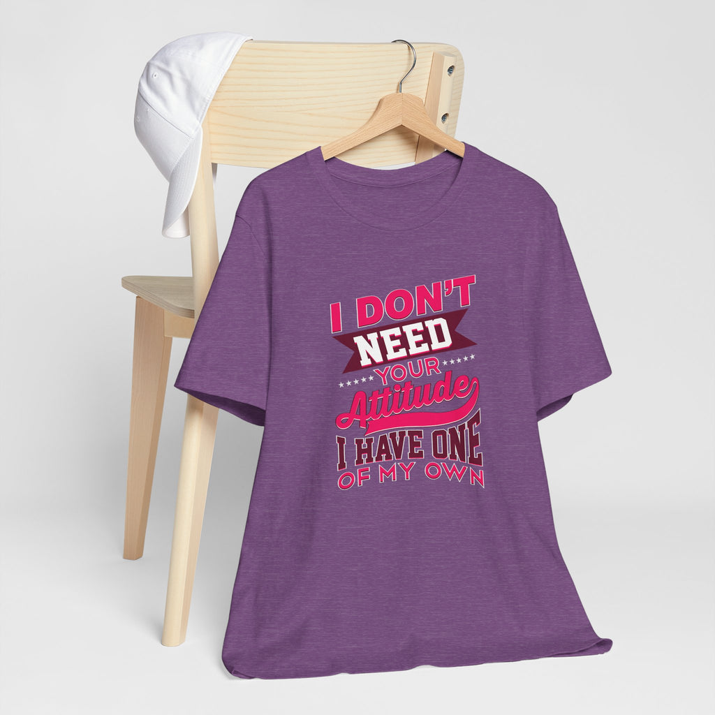 I Don't Need Your Attitude I Have One of My Own Jersey Short Sleeve Tee