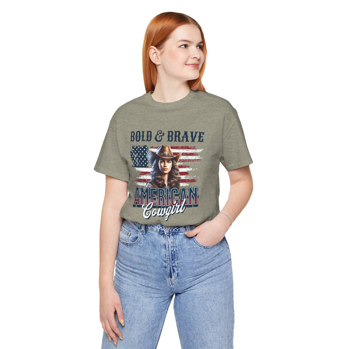 Bold & Brave American Cowgirl Unisex Jersey Short Sleeve Tee