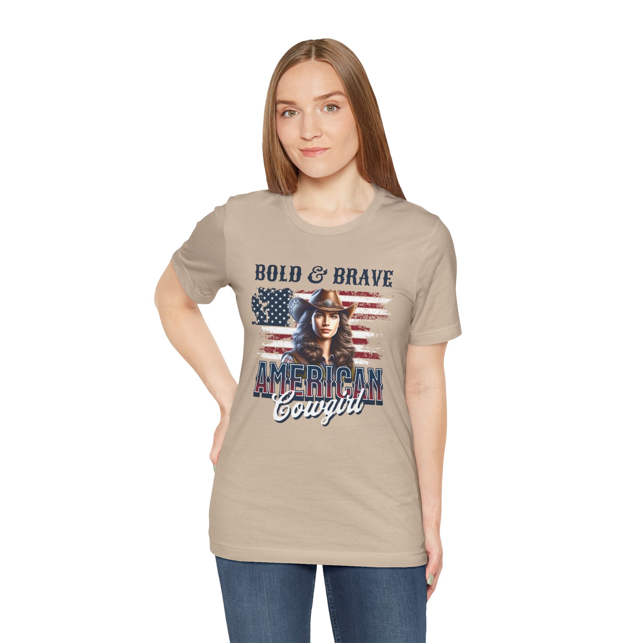 Bold & Brave American Cowgirl Unisex Jersey Short Sleeve Tee