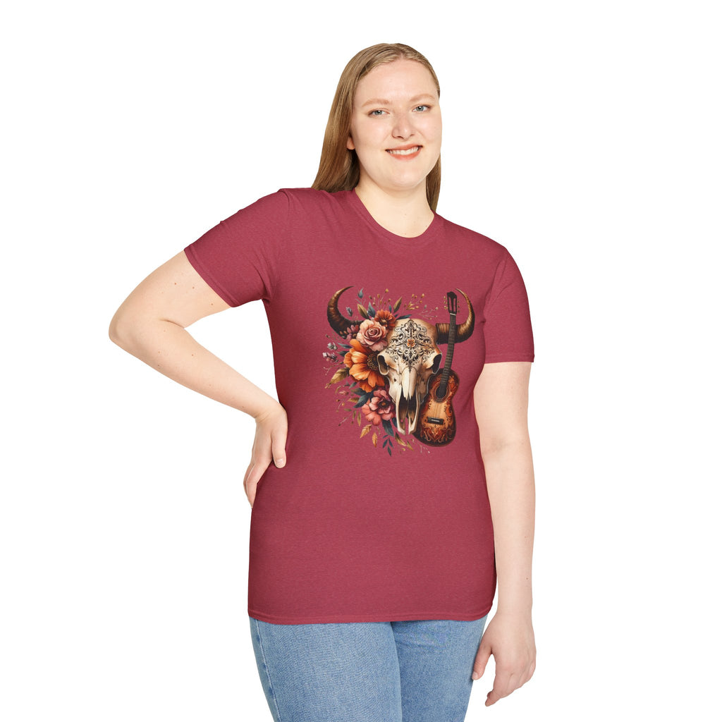 Western Skull Unisex Soft style T-Shirt