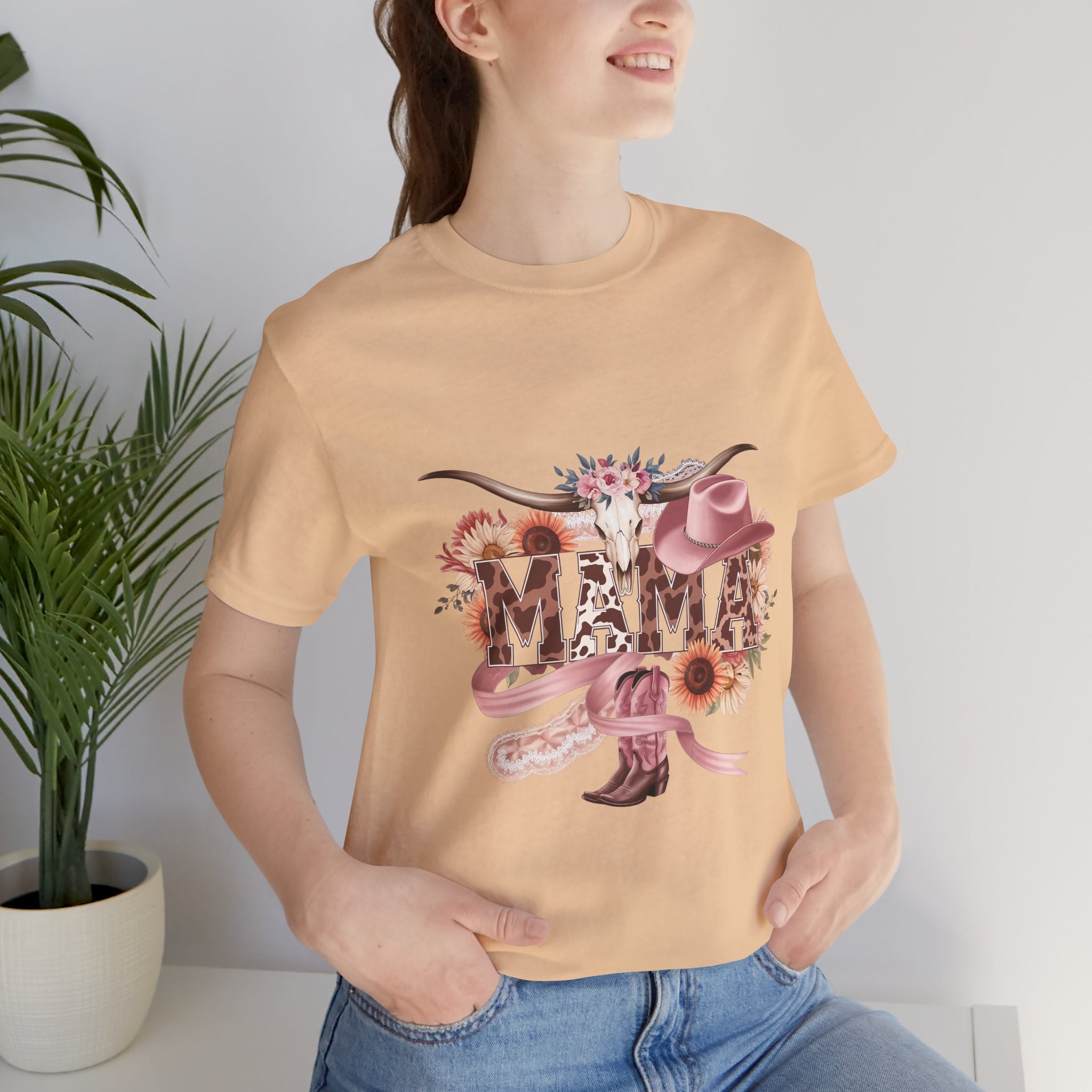 Western 'MAMA' Jersey Tee — Mama Graphic T-Shirt